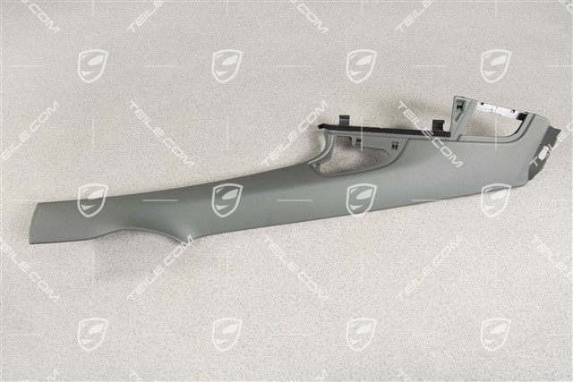 Tapicerka słupka-C, Coupe, Skóropodobna, Stone grey, L