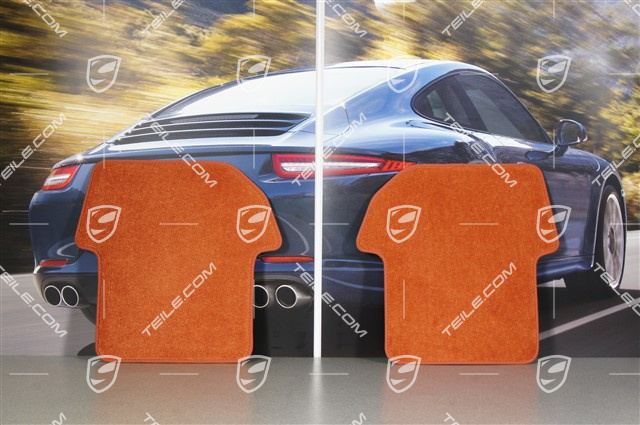 Komplet dywaników, 4-części, do 997 cabrio/targa z BOSE Sound-System, czerwony Terrakotta