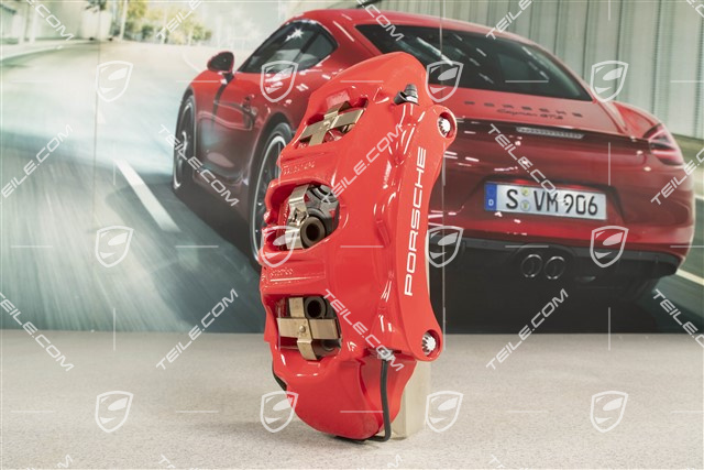 Front axle fixed brake calliper, Red, R