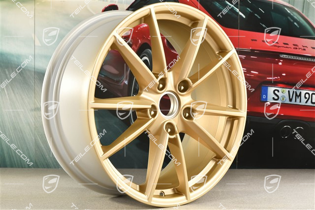 20" Felge Carrera S, 8,5J x 20 ET53, aurum-seidenmatt