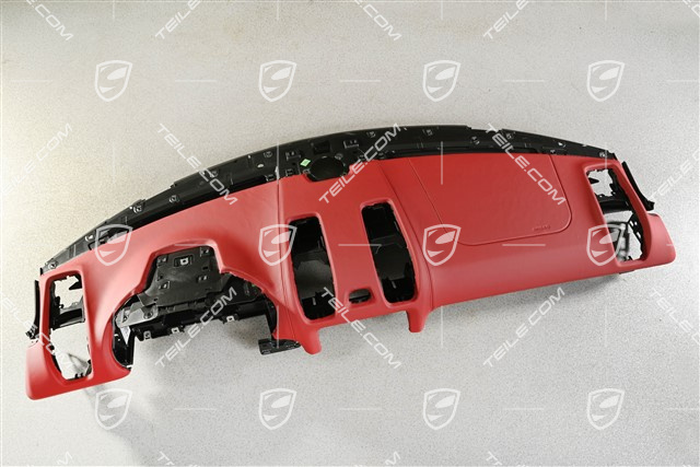 Dashboard, upper part, leather, Carrera Red
