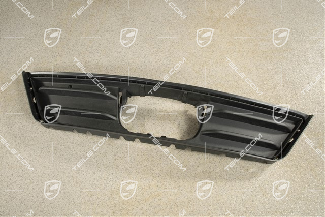 Front bumper Grille centre / middle with ACC, Black matte