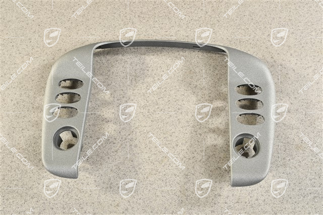 Schalterblende, Metallgrau