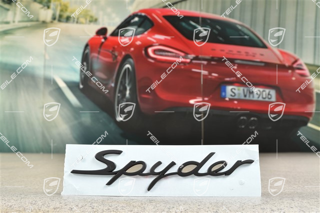 Abzeichen / Emblem Aufkleber SPYDER, Schwarz