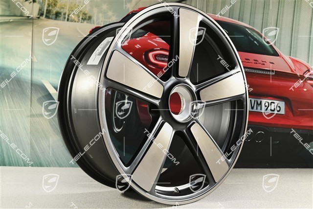 20" Felga Sport Classic, Exclusive Manufaktur "911 Spirit 70", centralne mocowanie, 8,5J x 20 ET50, brązowo-czarna, satynowy półmat