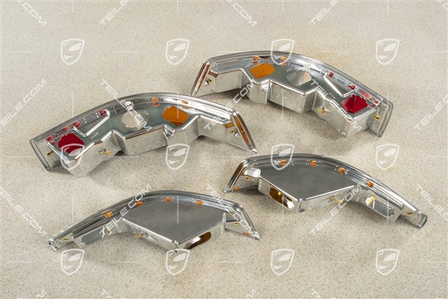 Blinkleuchten + Heckleuchten Satz, Original Porsche Classic, SWB, EU-Ausführung, Set (4 Teile) L+R