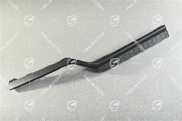 Blenda zderzaka tylnego, wersja  z hakiem, czarny mat, R