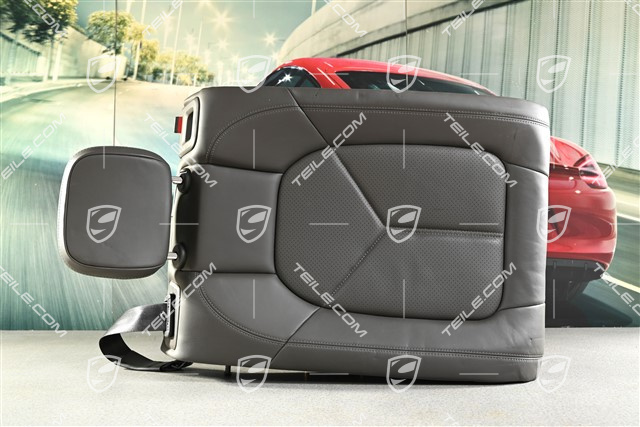 Oparcie, skóra, agate grey, L, KPL