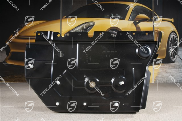 Bottom plate, lateral, metal sheet, side, R