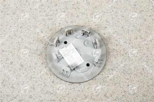 Hub cap, concave, coloured crest, black high gloss