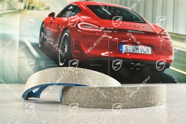 Komplet Okładzin hamulca ręcznego, na tylną oś jedna strona 2szt. / zwiększona ładowność