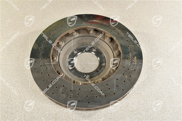 PCCB Keramik-Bremsscheibe, 991.2 C2/C2S/C4/C4S / 991.1 Turbo / 991.2 Turbo, minimal beschädigt, L