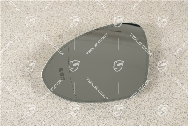 Spiegelglas Asphärisch, automatisch abblendbar, separat beheizbar, L