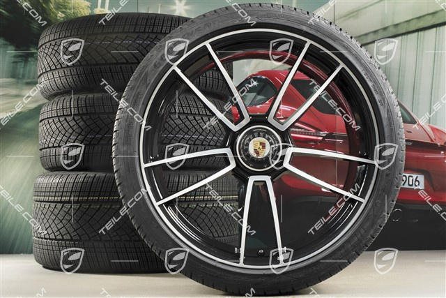 20/21-inch Turbo S winter wheel set, central lock wheel rims 8,5J x 20 ET40 + 11J x 21 ET66 + Goodyear winter tyres 245/35 R20 + 305/30 R21