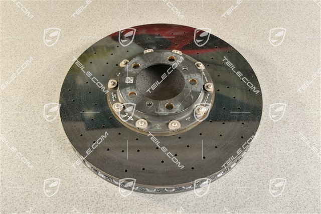 PCCB tarcza hamulcowa ceramiczna, Panamera, 20" / 420mm, uszkodzona na rancie (foto), L