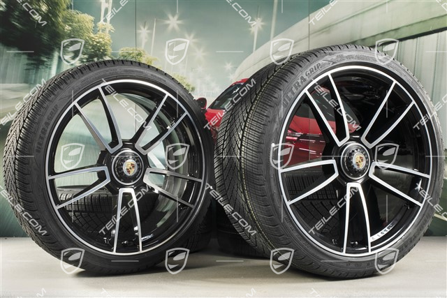20/21-inch Turbo S winter wheel set, central lock wheel rims 8,5J x 20 ET40 + 11J x 21 ET66 + Goodyear winter tyres 245/35 R20 + 305/30 R21