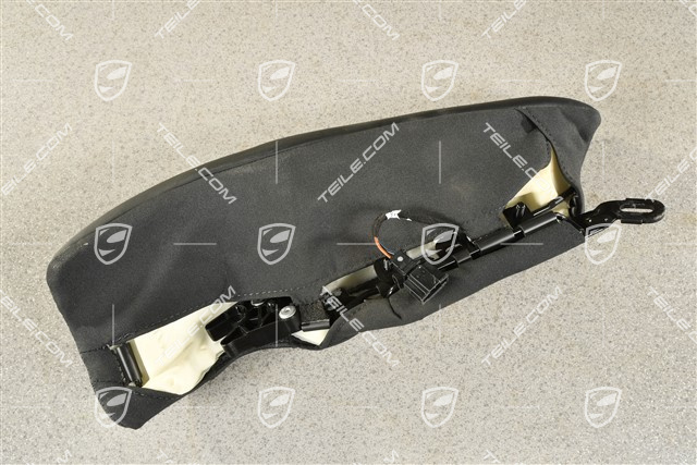 Seitenverkleidung der hinteren Rückenlehne, perforiertes Leder, schwarz, L