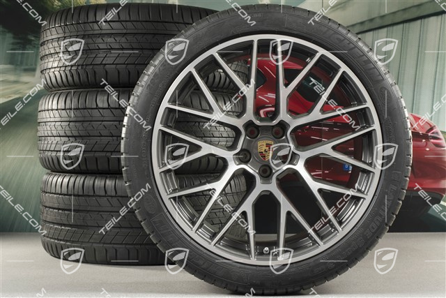 21" RS Spyder Design summer wheel set, wheel rims 9,5J x 21 ET27 + 10J x 21 ET19 + Michelin summer tyres 265/40 R21 + 295/35 R21, with TPM