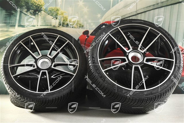 20/21-inch Turbo S winter wheel set, central lock wheel rims 8,5J x 20 ET40 + 11J x 21 ET66 + NEW Michelin winter tyres 245/35 R20 + 305/30 R21