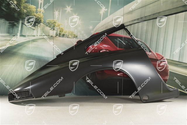 Rear fender, side panel / side section repair panel, coupé, SWB, R
