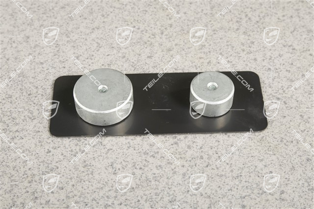 Turbo, front axle fixed caliper spring, brake pad mouting brake damper plate, L=R