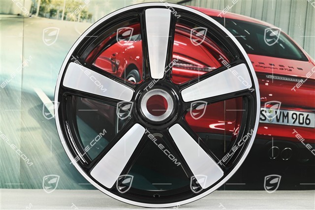 21" Sport Classic Felge, 12J x 21 ET63, Tiefschwarz-Metallic