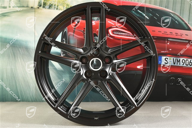 20-inch wheel rim "Macan Turbo", 10J x 20 ET19, BORBET, black satin mat