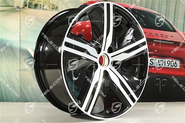 22" Felge Macan Exclusive Design, 9J x 22 ET29, schwarz hochglanz, links