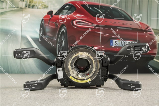 Steering column stalk switch, Voice control / cruise control / headlight cleaning system / 3-spoke steering wheel with Paddles