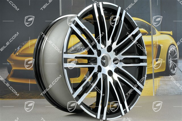 21" komplet felg Turbo III, facelift, 10J x 21 ET50, czarny wysoki połysk