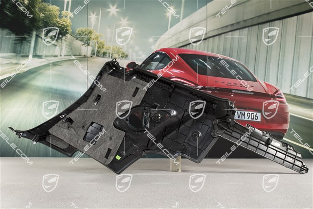 Seitenwandverkleidung, hinten, Leder, Schwarz, Coupe, L