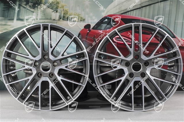 21-inch wheel rim set Turbo Design II / Turbo V, 9,5J x 21 ET71 + 11,5J x 21 ET69