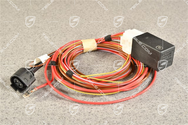 Electrical wiring harness with relay, Headlight washer system