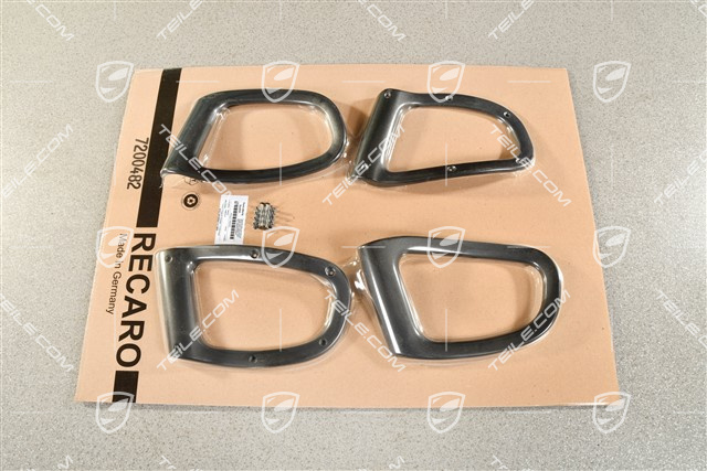 Seat belt cover / trim / rosette set, Sports Bucket seats