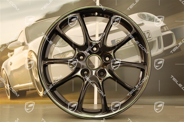 19" Felga GT3 RS, 8,5J x 19 ET53, czarny wysoki połysk