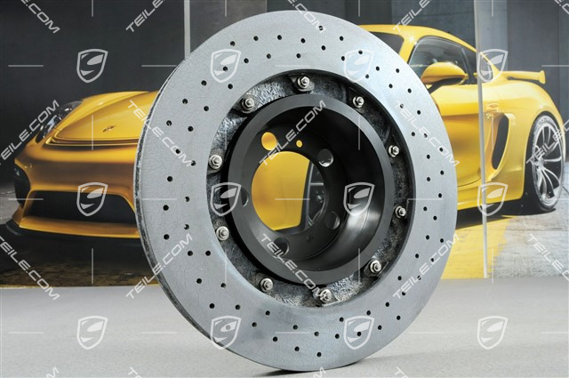 PCCB Ceramic brake kit, brake discs: 2x front + 2x rear, fixed callipers:2x front and 2x rear, pads, 991.2 GT3 / GT3RS / GT2RS