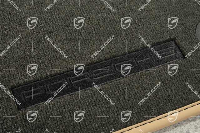 Fußmatten / Fussmattensatz, Velours, Schwarz / Luxorbeige Für Fahrzeuge ohne Befestigungspunkte im Fondbereich