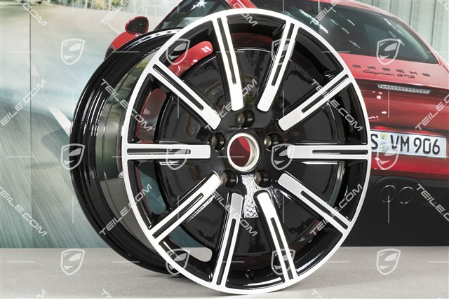 20-inch wheel rim Sport Aero, 11J x 20 ET60, black high gloss + glossy Surface