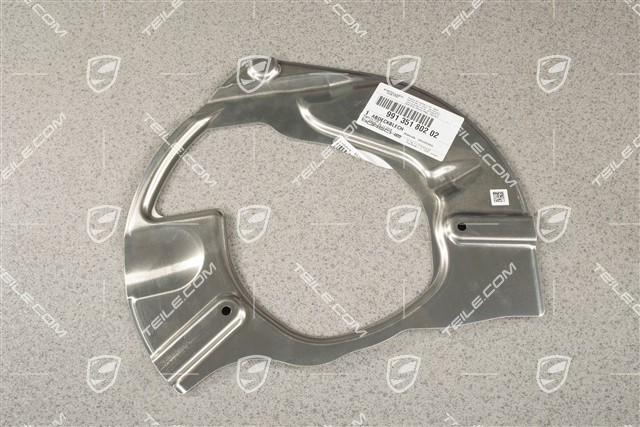 Front axle disc brake protective plate, "S", R