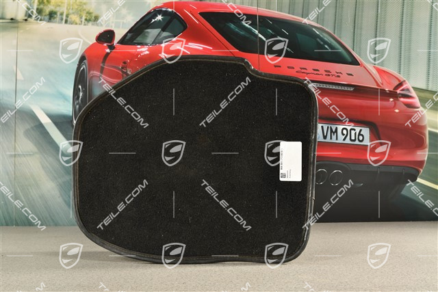 Bodenbelag Teppich, Fussraum hinten, Schwarz, L