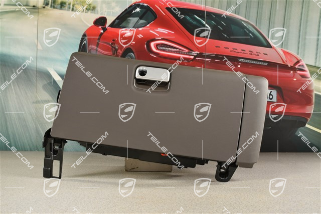 Glove compartment complete, Leather, Agate Grey, LHD