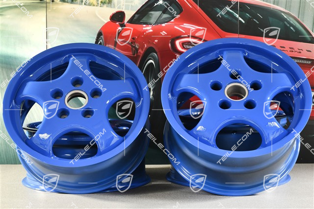 17" Felgensatz CUP I, 7J x 17 ET55 + 9J x 17 ET55, Maritime Blue
