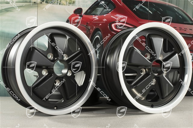 15-inch Perforated disc wheel set (4 pcs.), Fuchs, 6J x 15 ET36