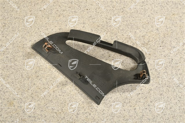 Blenda na pas bezpieczeństwa, tylna, lakierowana na czarno, Coupe, R