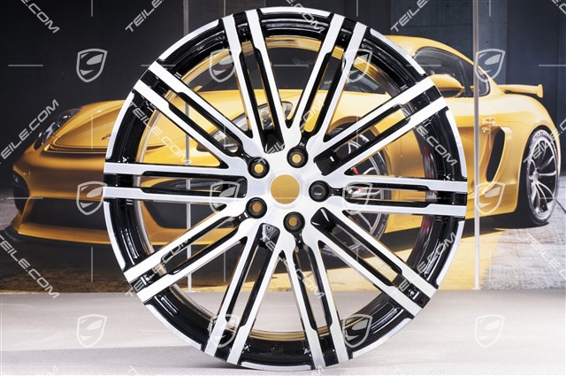 21-inch Turbo III, alloy wheel rim, 10J x 21 ET19, black high gloss