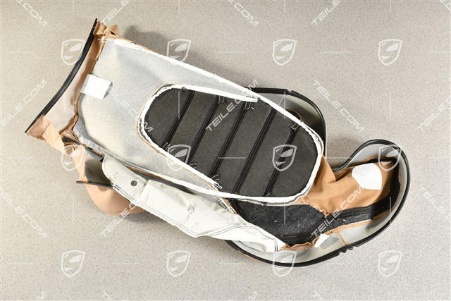 Lehnenbezug, Sportsitz, mit geprägtem Porsche Wappen, Leder Mojave, R