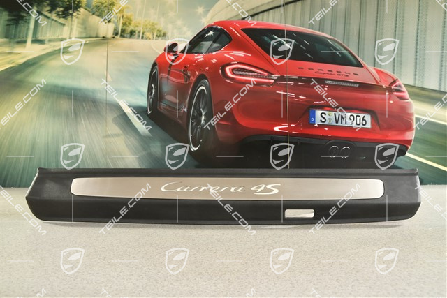 Blende, Einstiegleiste, mit Beleuchtung, Edelstahl, Carrera 4S, L