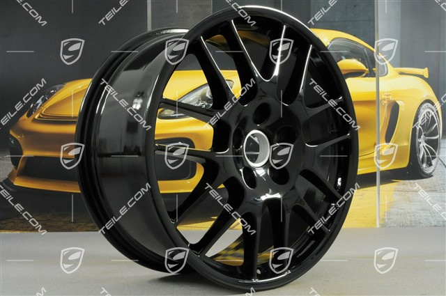20" Komplet felg RS Spyder, 9,5J x 20 ET65 + 10,5J x 20 ET65, przeznaczone do opon zimowych, czarny wysoki połysk