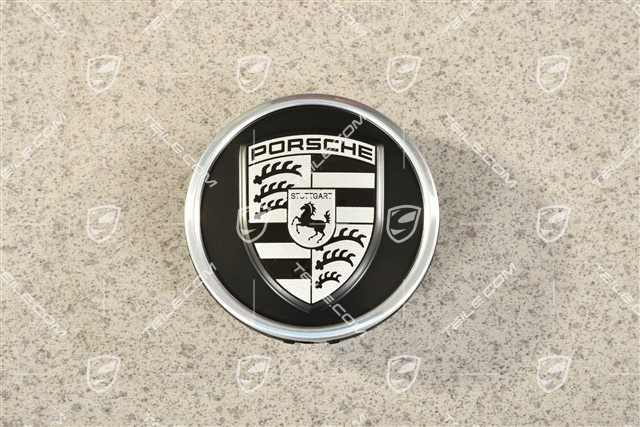 Hub cap, black satin matt