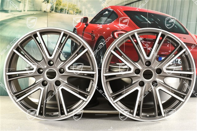 20-inch wheel rim Exclusive Design, 10,5J x 20 ET71 + 9,5J x 20 ET71, for winter use, silk gloss platinum